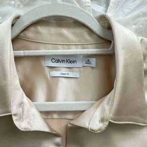 Calvin Klein Classic Fit Beige Blouse